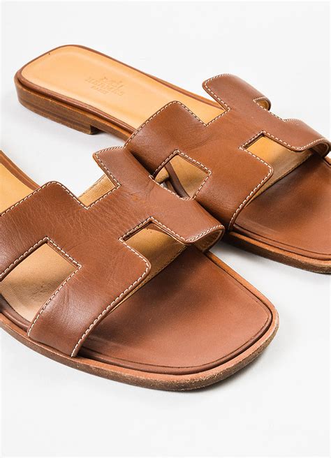 hermes oran sandals brown|hermes oran sandals price.